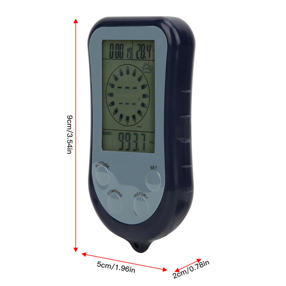 6-in-1 Outdoor Altimeter Electronic Height Altitude Meter Thermometer Barometer