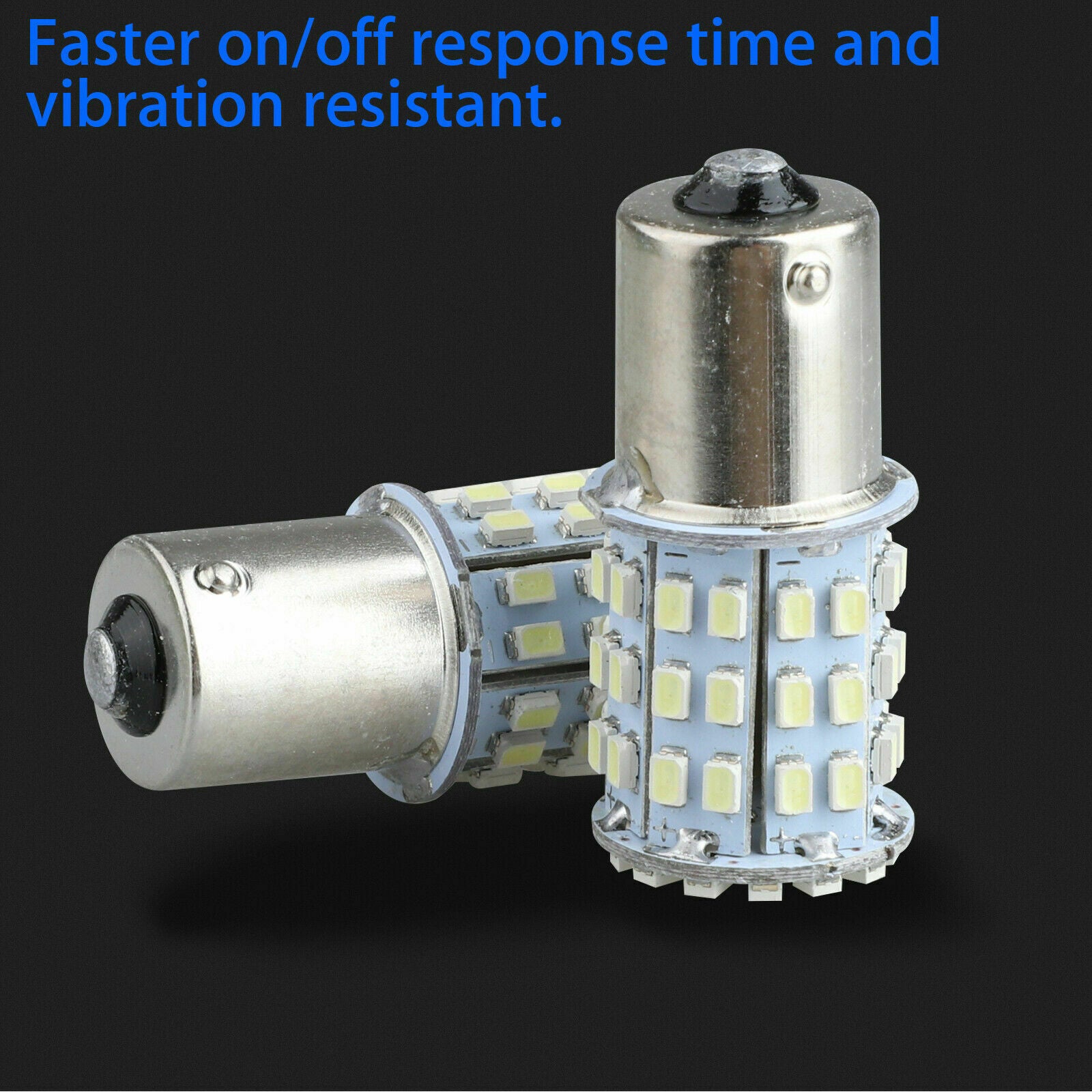 4Pcs Super White 64 SMD LED 1156 1141 1003 RV Camper Trailer Interior Light Bulb