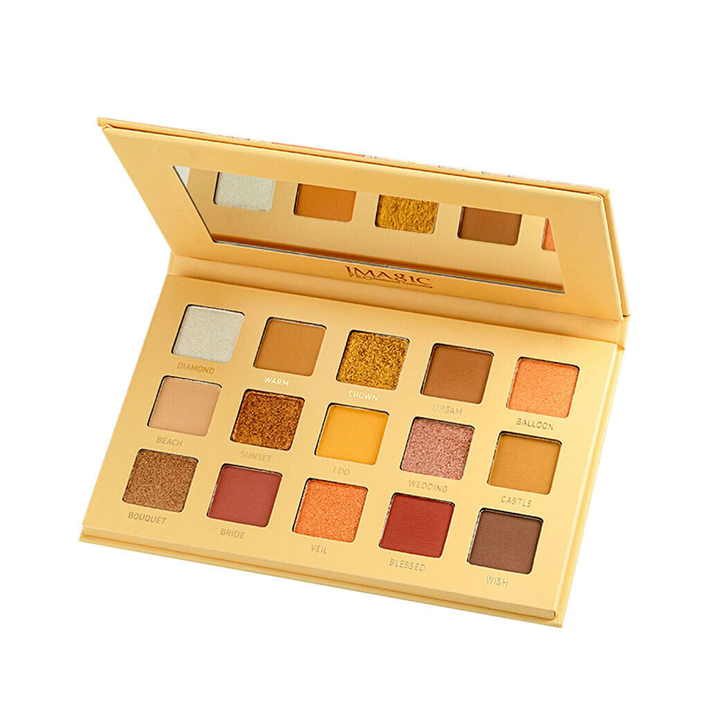 Matte Pearlized Non Smudge Smooth Fine Pigmented Eye Shadow Shade Yellow