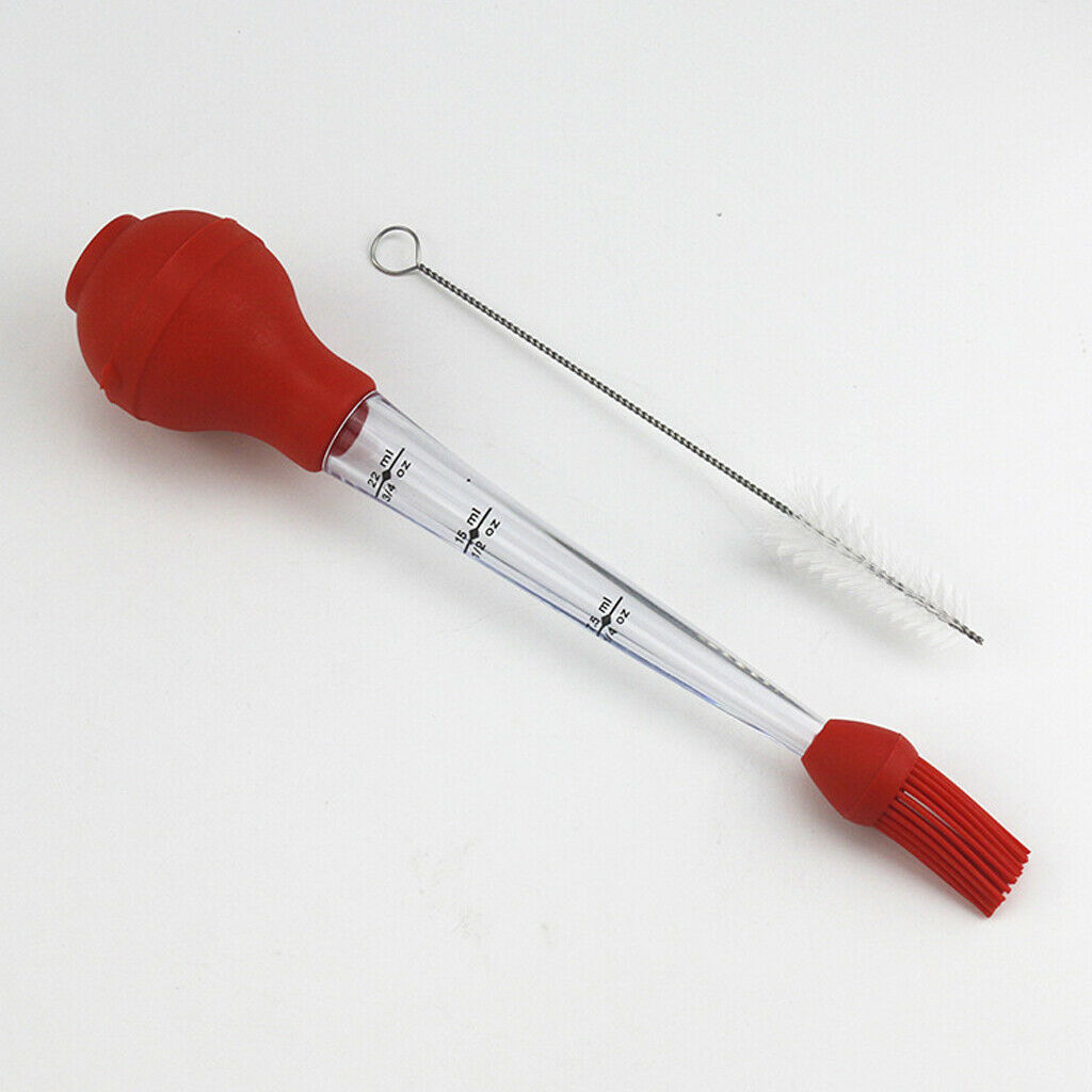 4-in-1 Turkey Baster Cooking Meat Poultry Marinade Injector Food Flavor