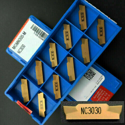 30PCS MGMN300-M 3mm wide grooving Cutting Indexable CNC carbide turning insert
