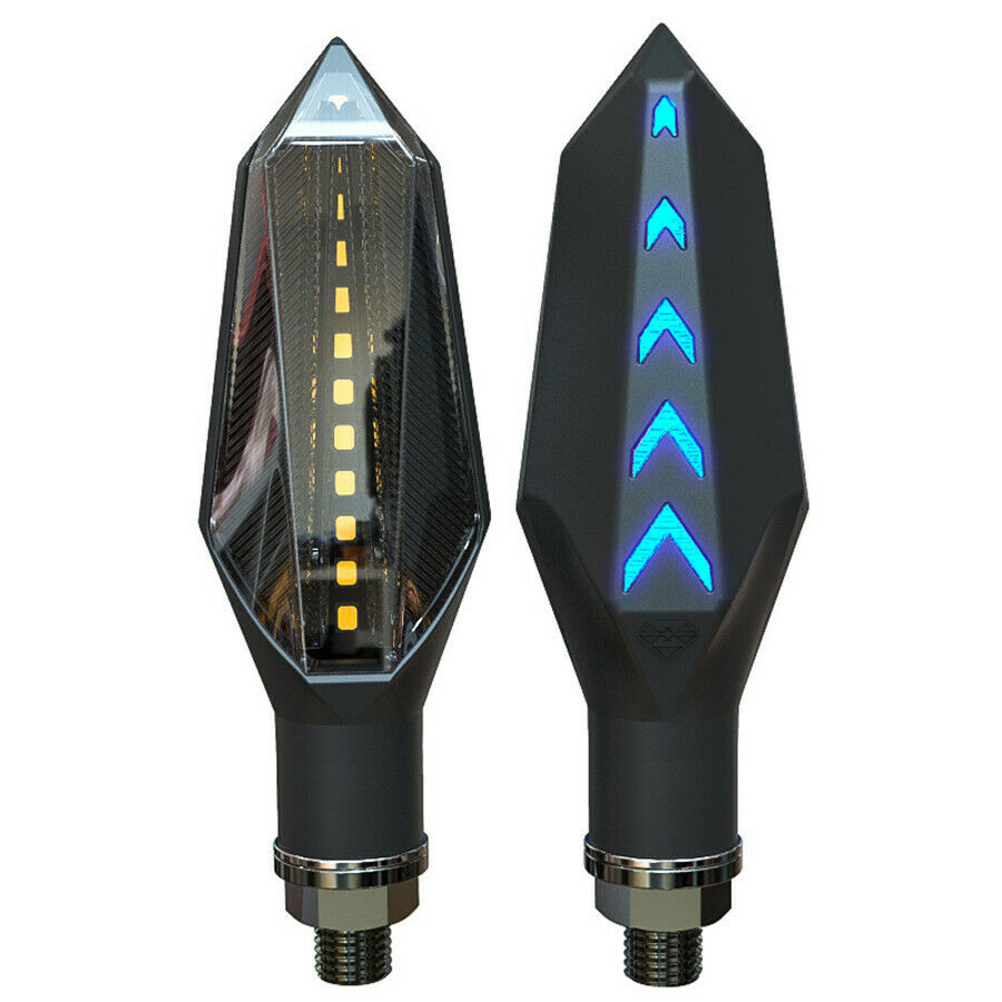Beasts warning light motorcycle turn signal flow light blue back arrow light