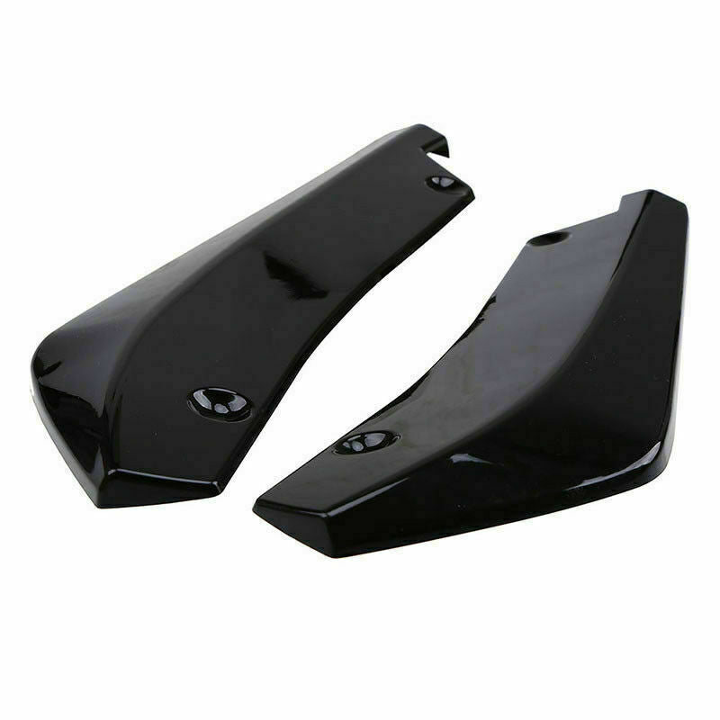 2X Car Bumper Spoiler Rear Lip Canard Diffuser Anti Scratch Wrap Angle Splitters