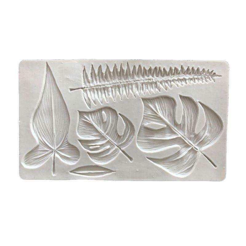 Palm Leaves Silicone Mold Clay Fondant Mould DIY Baking Cake decoration
