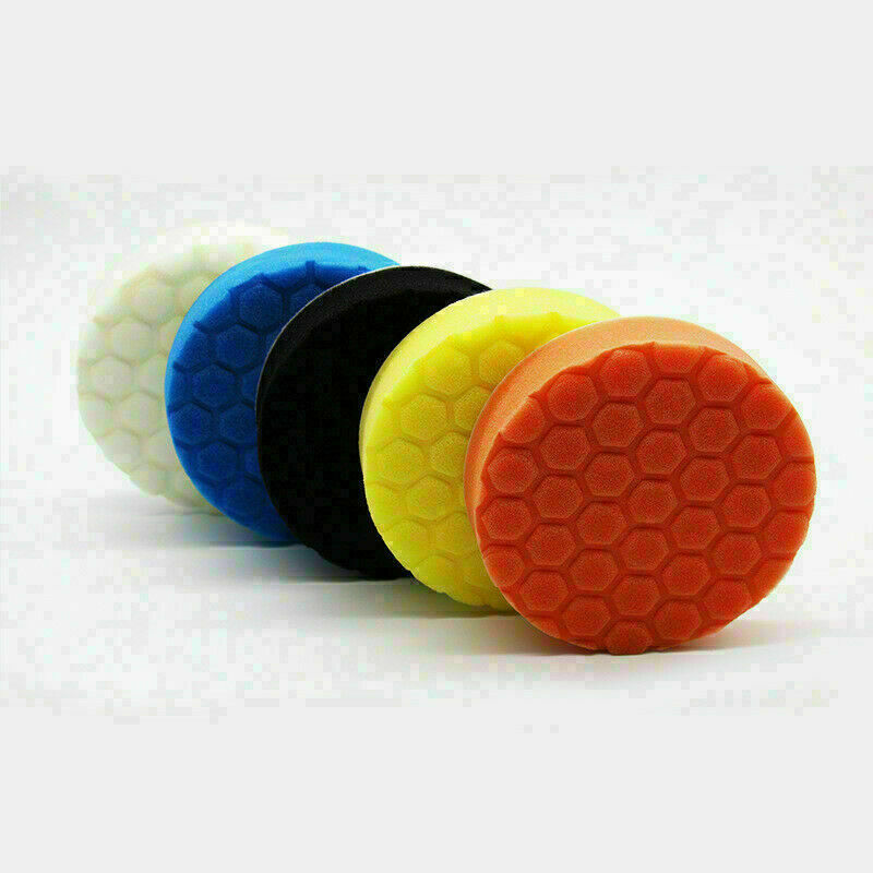 5PCS 6 INCH Polishing Waxing Pad Sponge Buff Buffing Kit Set For Car Polisher