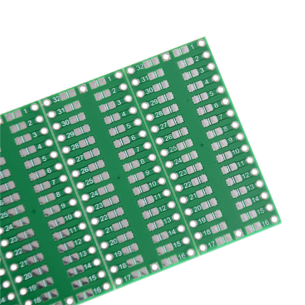 5Pcs TQFP/LQFP/EQFP/QFP32 0.8mm to DIP32 Adapter PCB Board Convert.l8