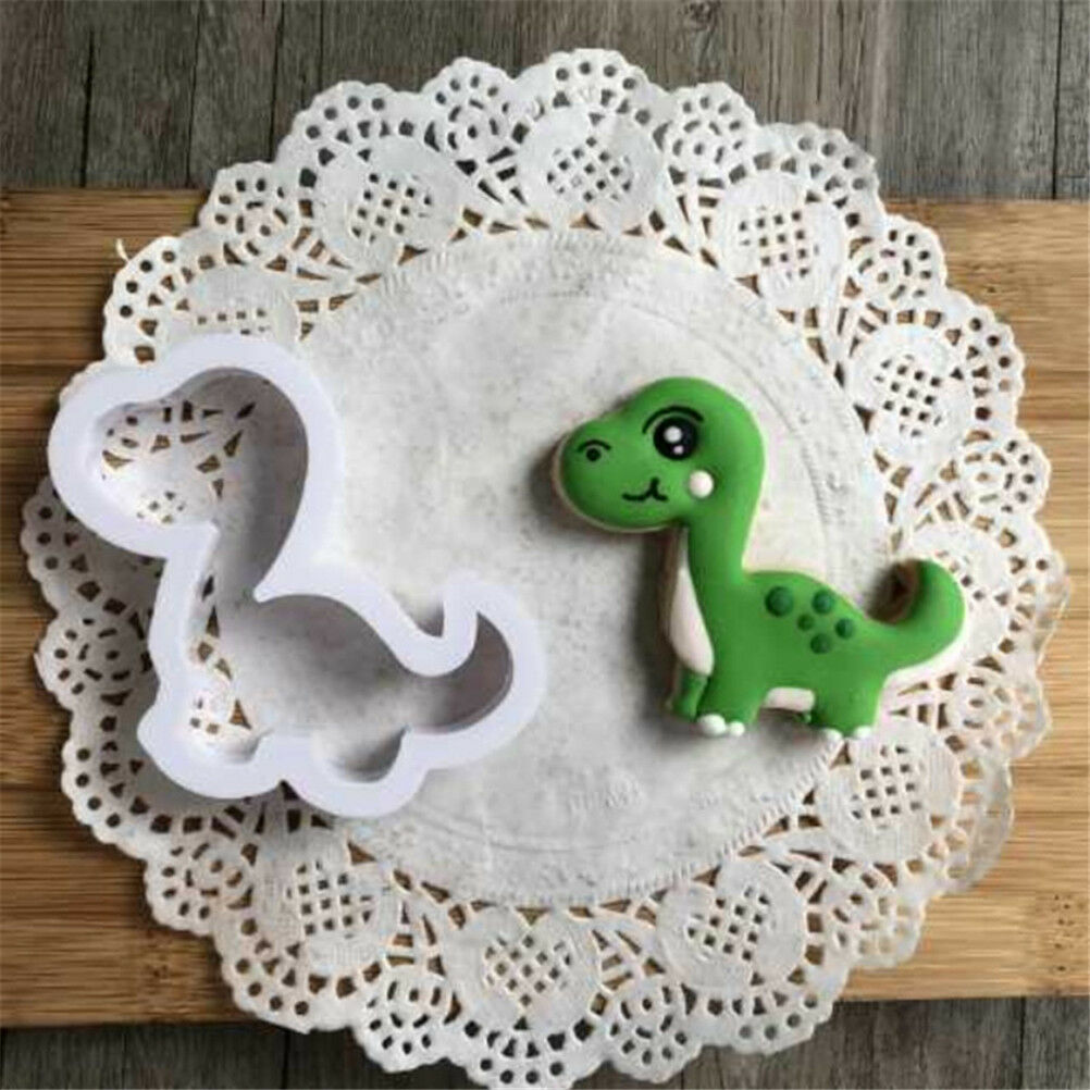 8pcs dinosaur volcano Cutter Sugarcraft Cake Decorating Cookies Pastry Mou.l8