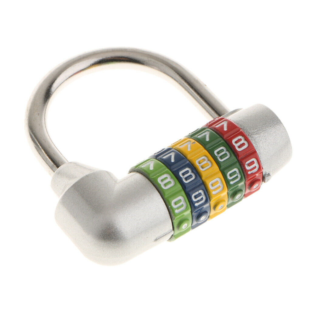 2Pcs Mini 5 Digits Number Password Code Lock Combination Padlock Resettable for
