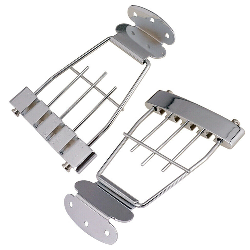 Electric Guitar Bass Parts Bridge Trapeze Tailpiece Replacement Parts 15mm