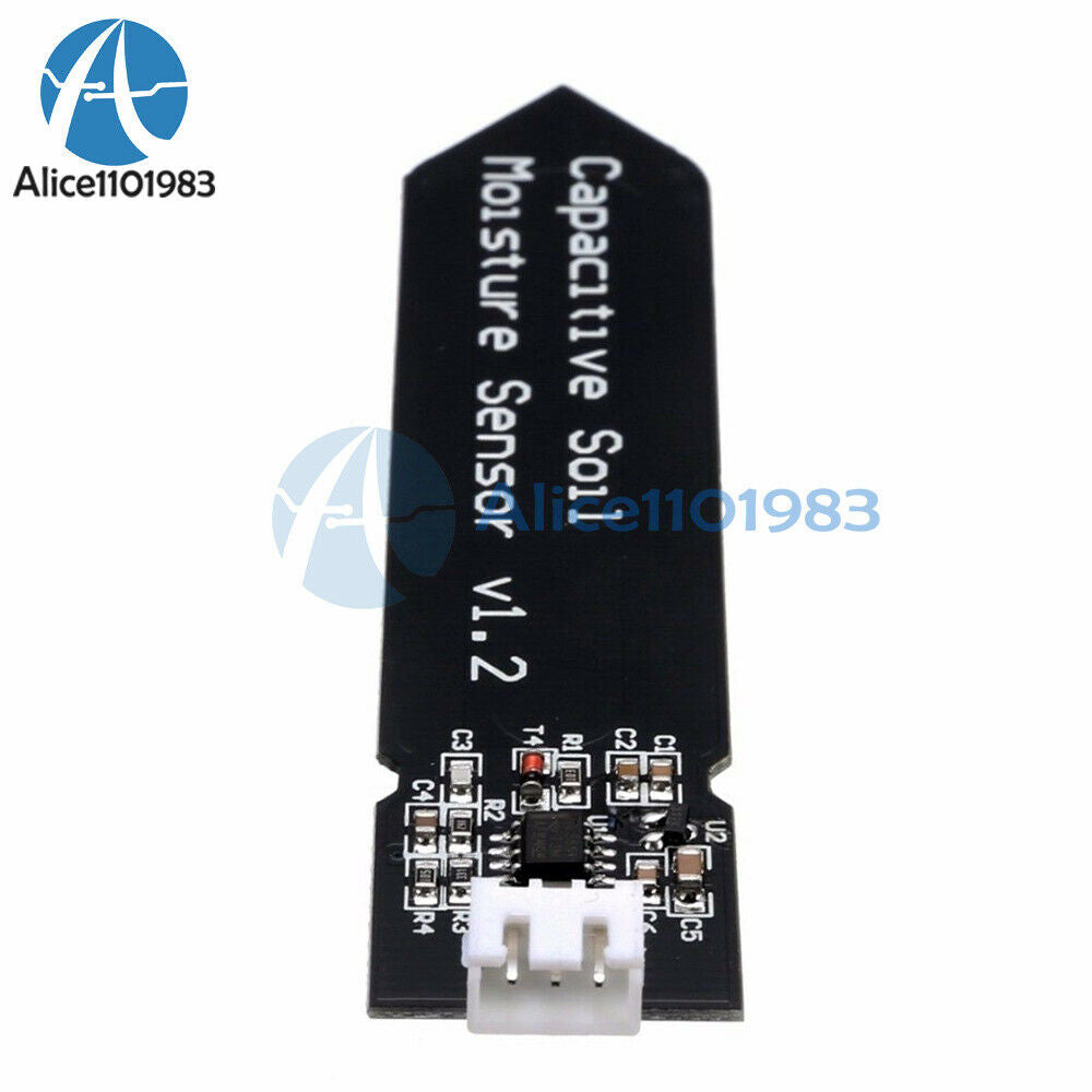 10PCS Analog Capacitive Soil Moisture Sensor V1.2 Corrosion Resistant with Cable