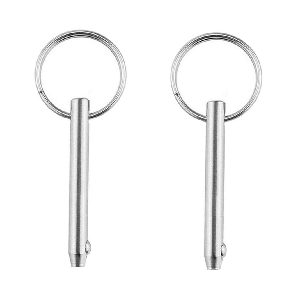2 Packs Boat Marine Bimini Top Frame Standard Quick Release Pin 5 x 51mm