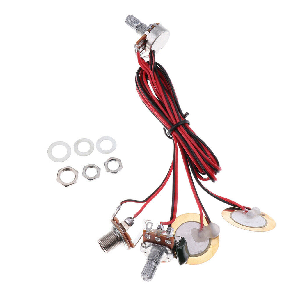 Acoustic Guitar Pickup Piezo Transducer with 6.35mm Jack for Guitar Ukulele