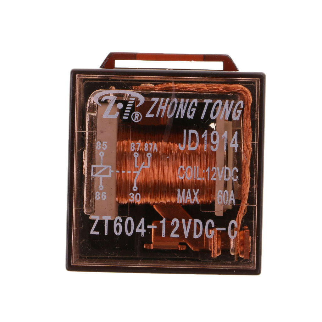 5PCS Car DC 12V Volt 60A SPDT Automotive 5 Pin 5 Wire Relay & Harness Socket