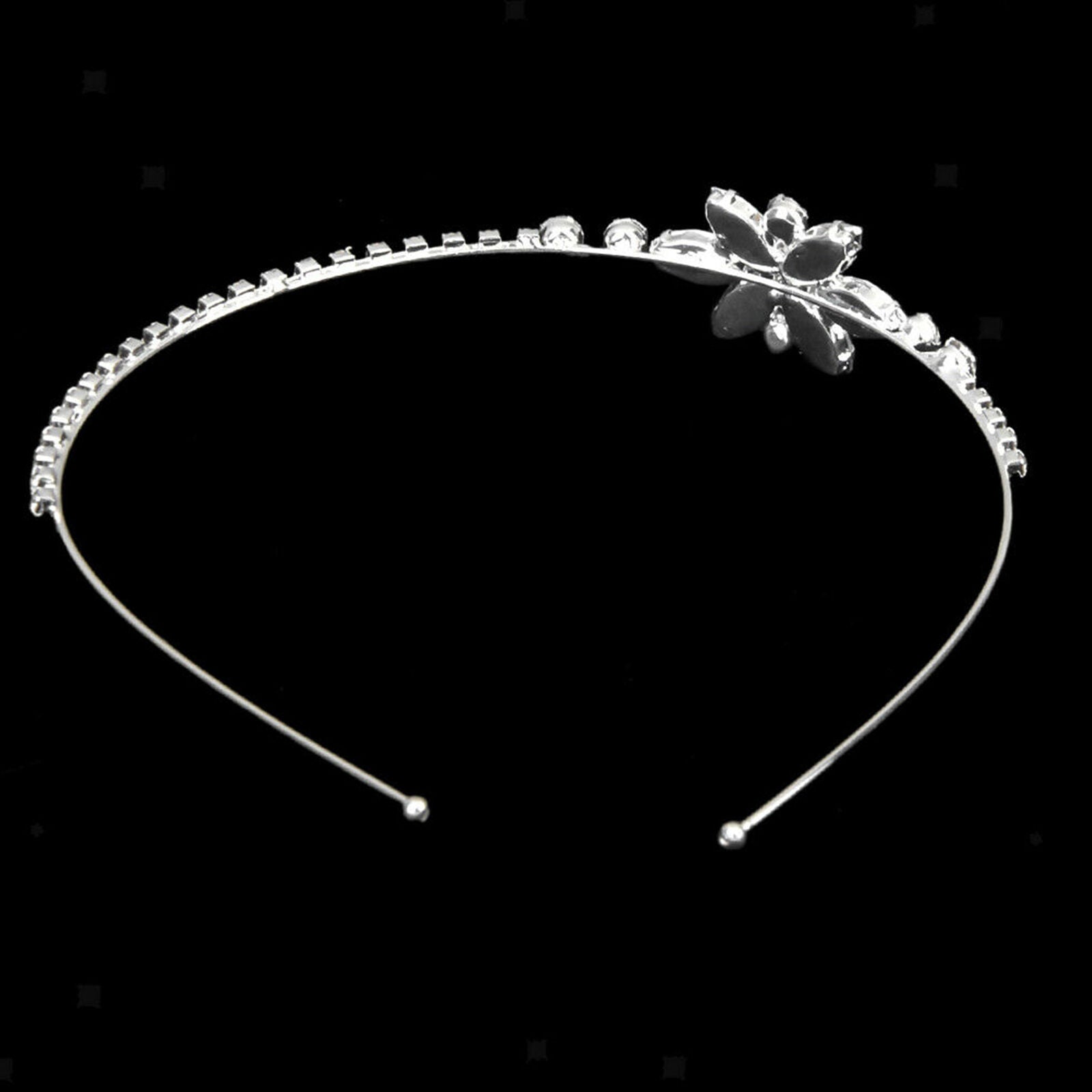Child Wedding Party Bridal Crystal Flower Headband Tiara for Children Girl