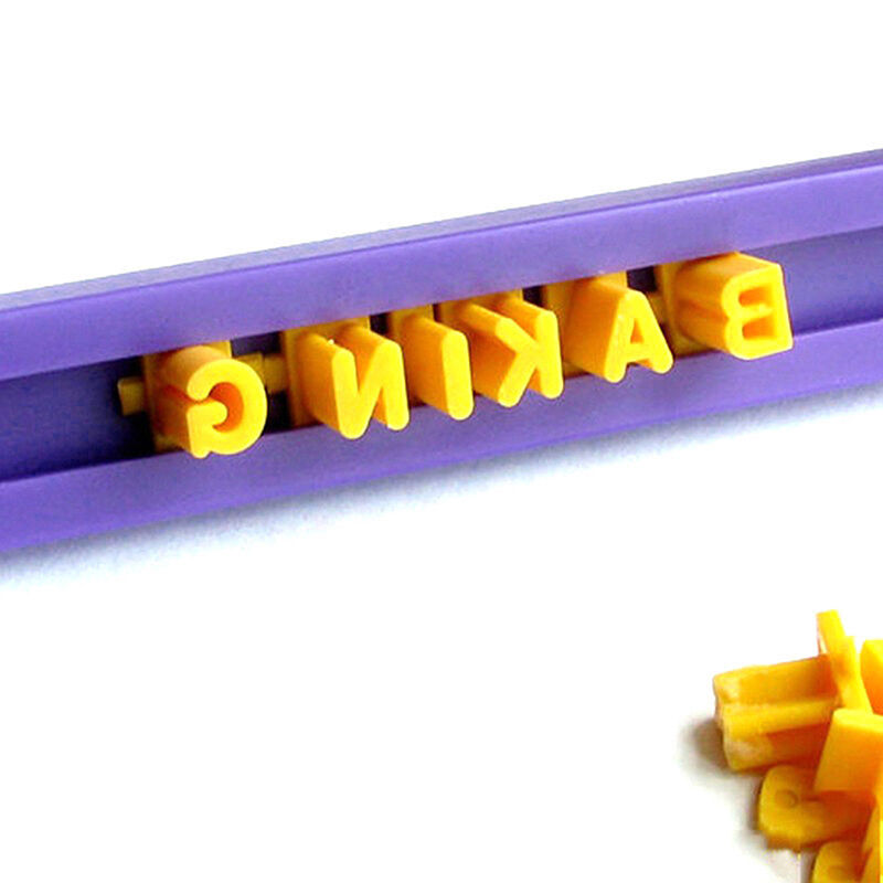Alphabet Letter& Number Fondant Cookie Cutter Mold Cake Embosser Mould .l8
