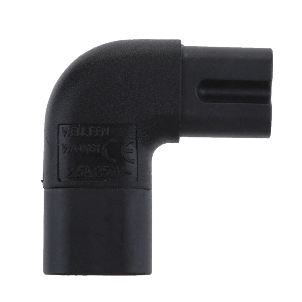 IEC320 C7 to C8 Power Extension Cord Cable , Black