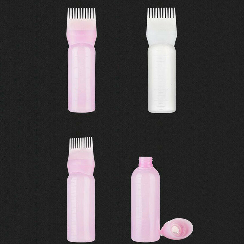 120ML Applicator Hair Dye Bottle Brush Dispensing Dry Cleaning Coloring Comb Hot