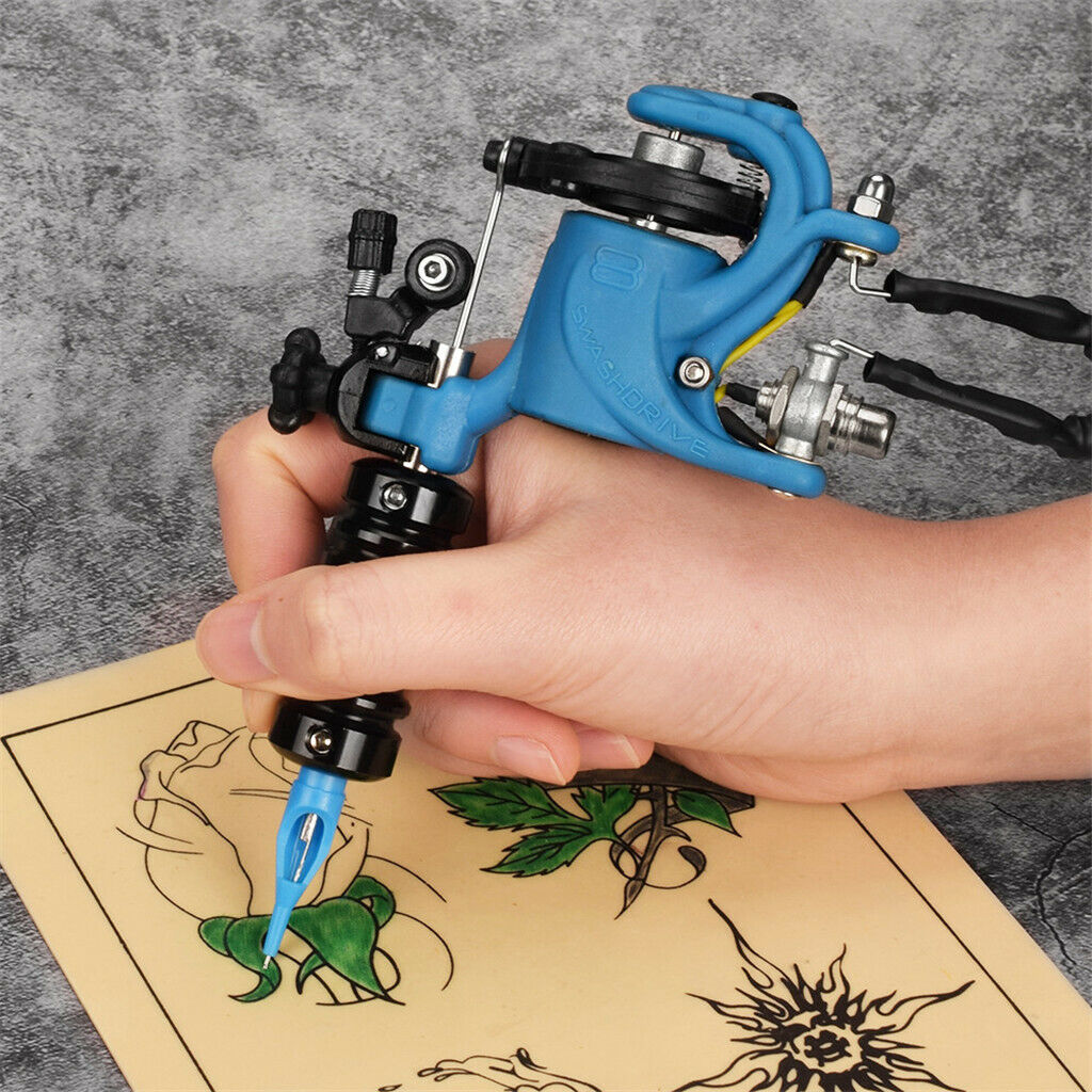 Professional Rotary Tattoo Machine Kit Liner & Shader Gun Permanent Makeup