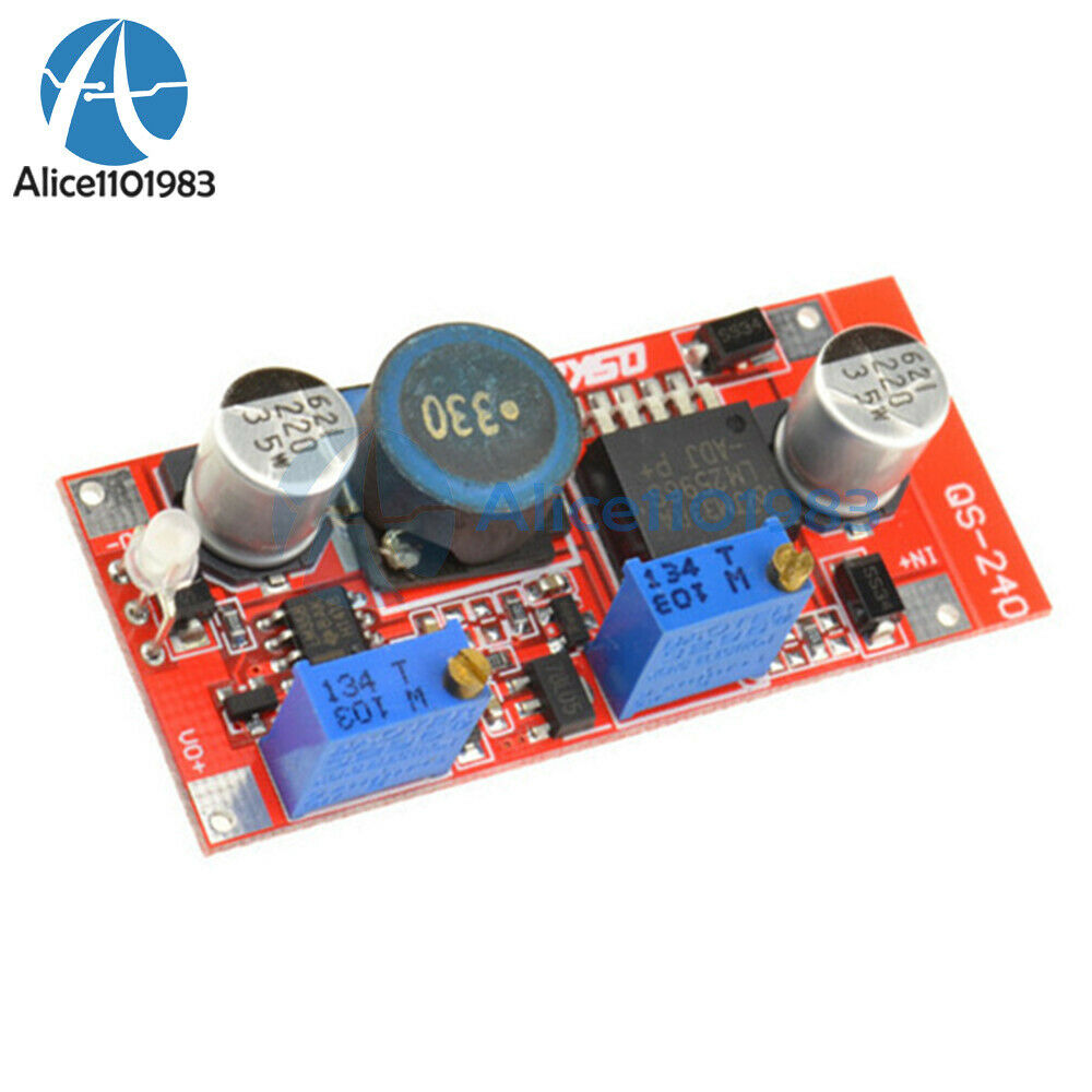 10PCS LM2596 DC-DC Step-down Adjustable CC/CV Power Supply Module Converter LED