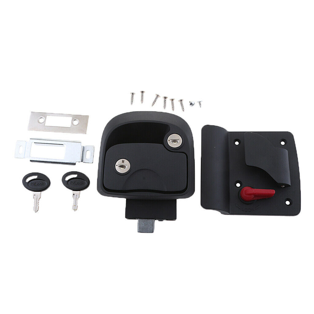 1PC RV Paddle Entry Door Lock Latch Handle Knob Deadbolt Camper Trailer