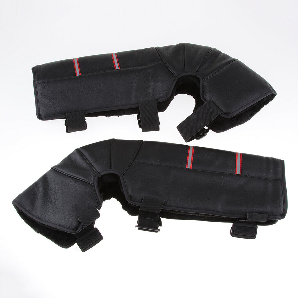 2 Pieces Warmer Knee Pads Windproof Motorcycle Riding Knee Pad Protector