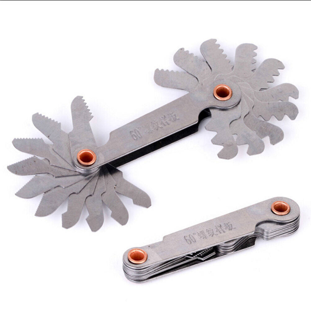 Best 60 Degree Thread Blades Screw Pitch Gage Gauge Dual Head Measure Too.l8