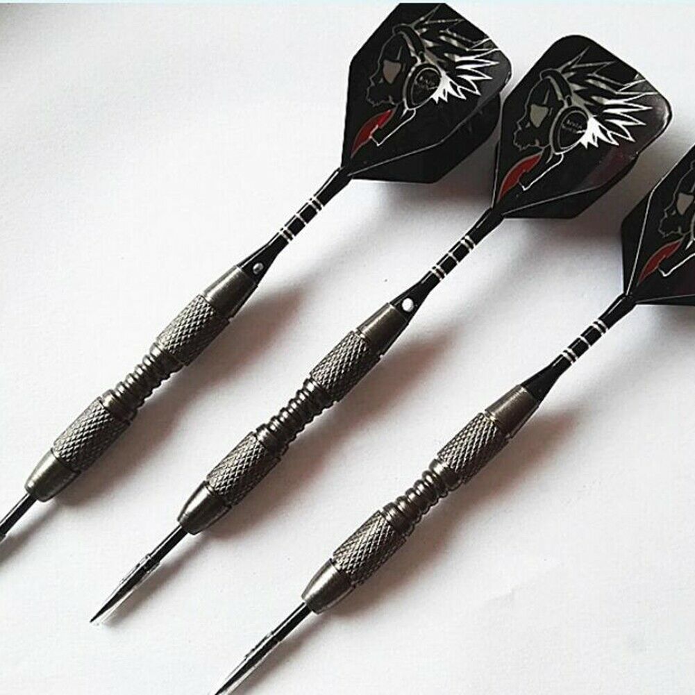 3pcs Professional Aluminum Black Steel Tip Soft Darts Set With Dart Flights 23g