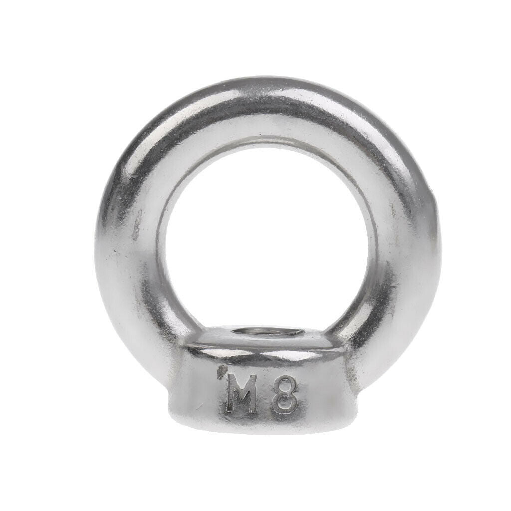 M8 M10 304 Stainless Steel Lifting Eye Nut Ring Shape Nuts Perfect for Many