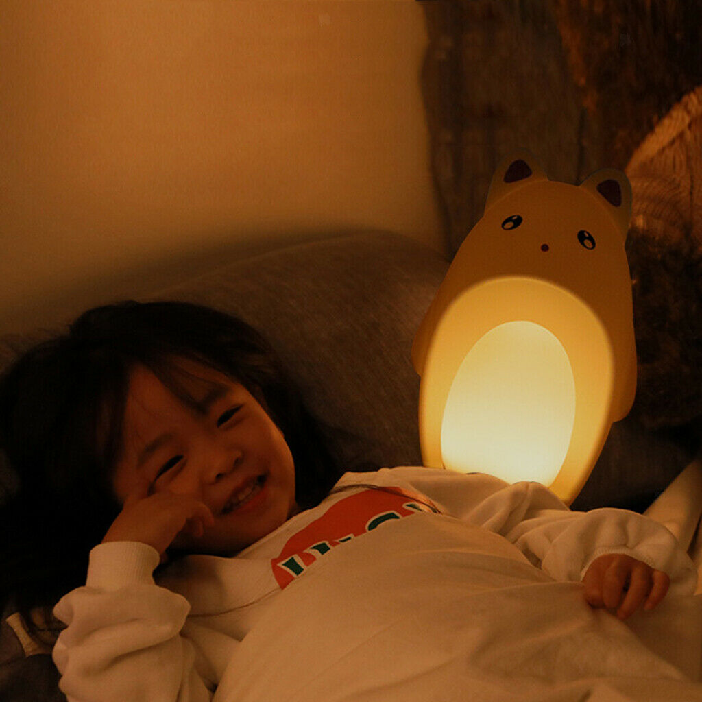 Silicone LED Night Light USB Rechargeable for Baby Toddler Girls Boys