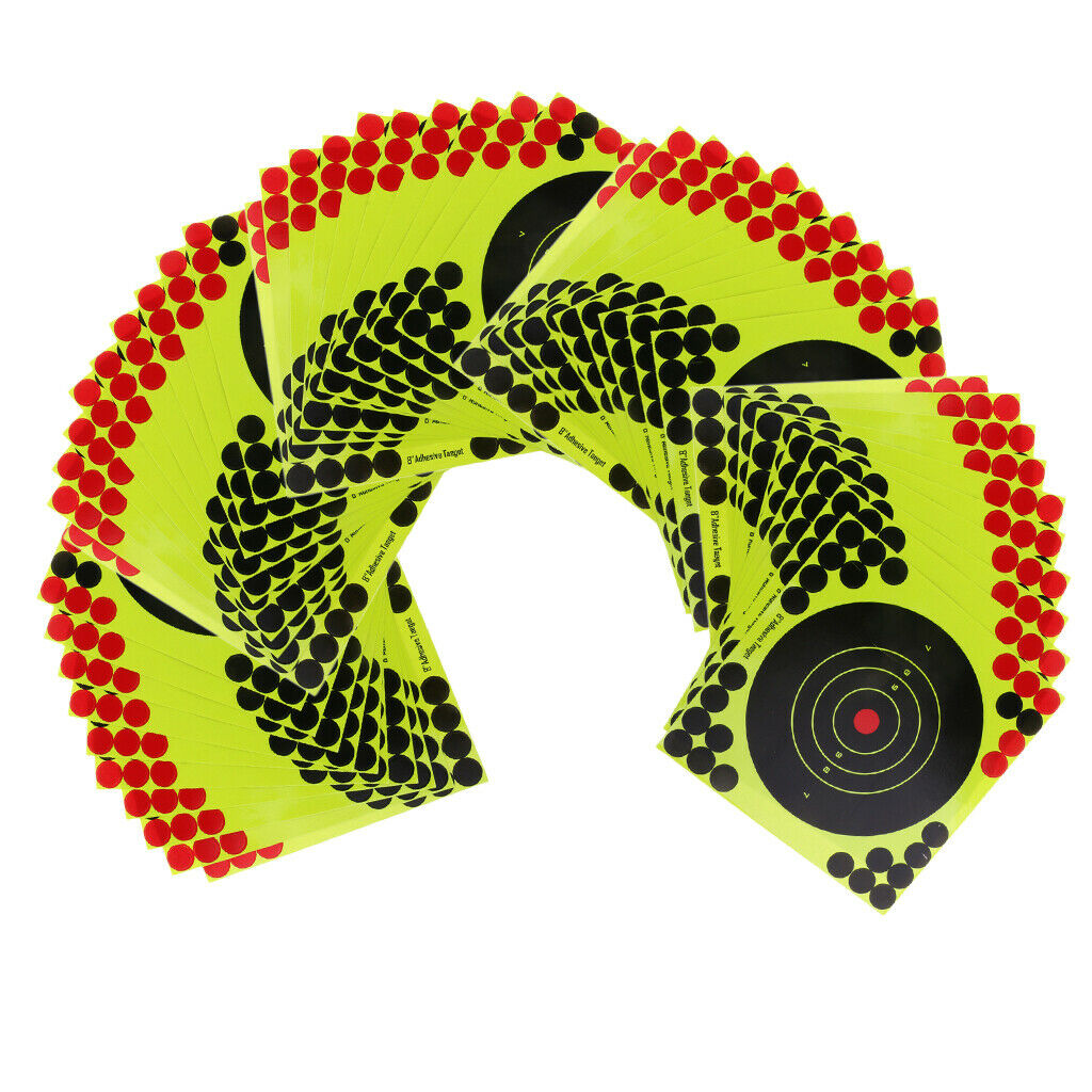 50pcs/set   Shooting Target Self Adhesive Target 20x20cm/8"x8