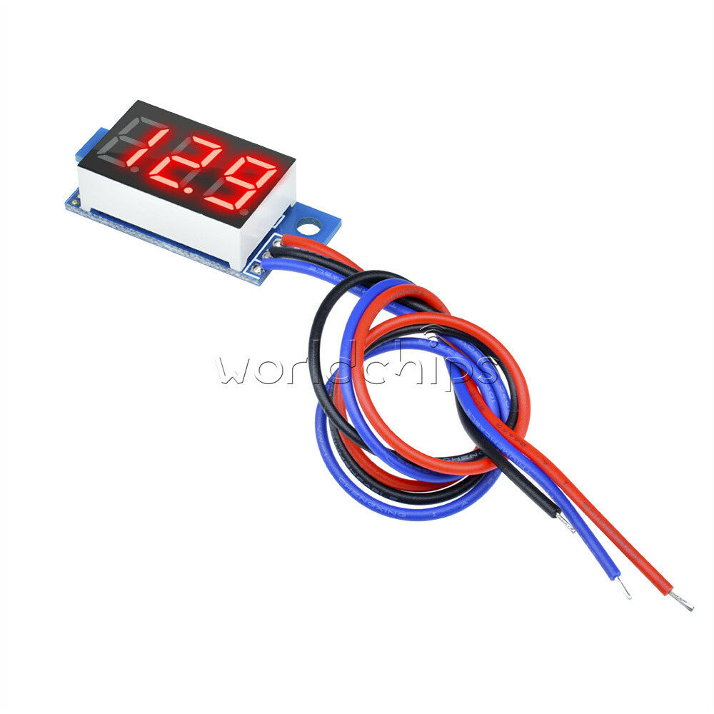 RED LED Panel Meter Digital Voltmeter DC 0-99.9V W