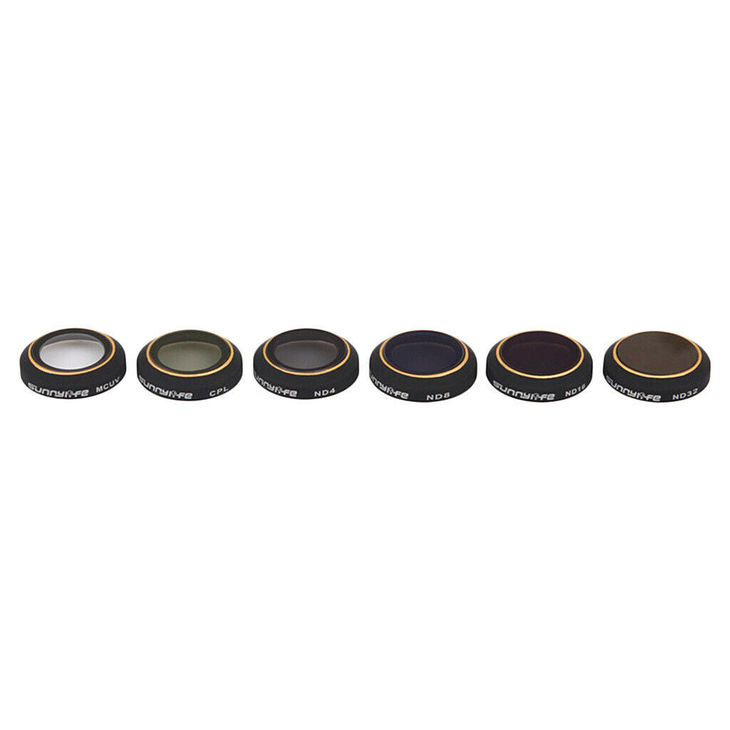 6 pieces HD lens filter filter replacement for Dji Mavic Pro, incl. MCUV ND4 ND8