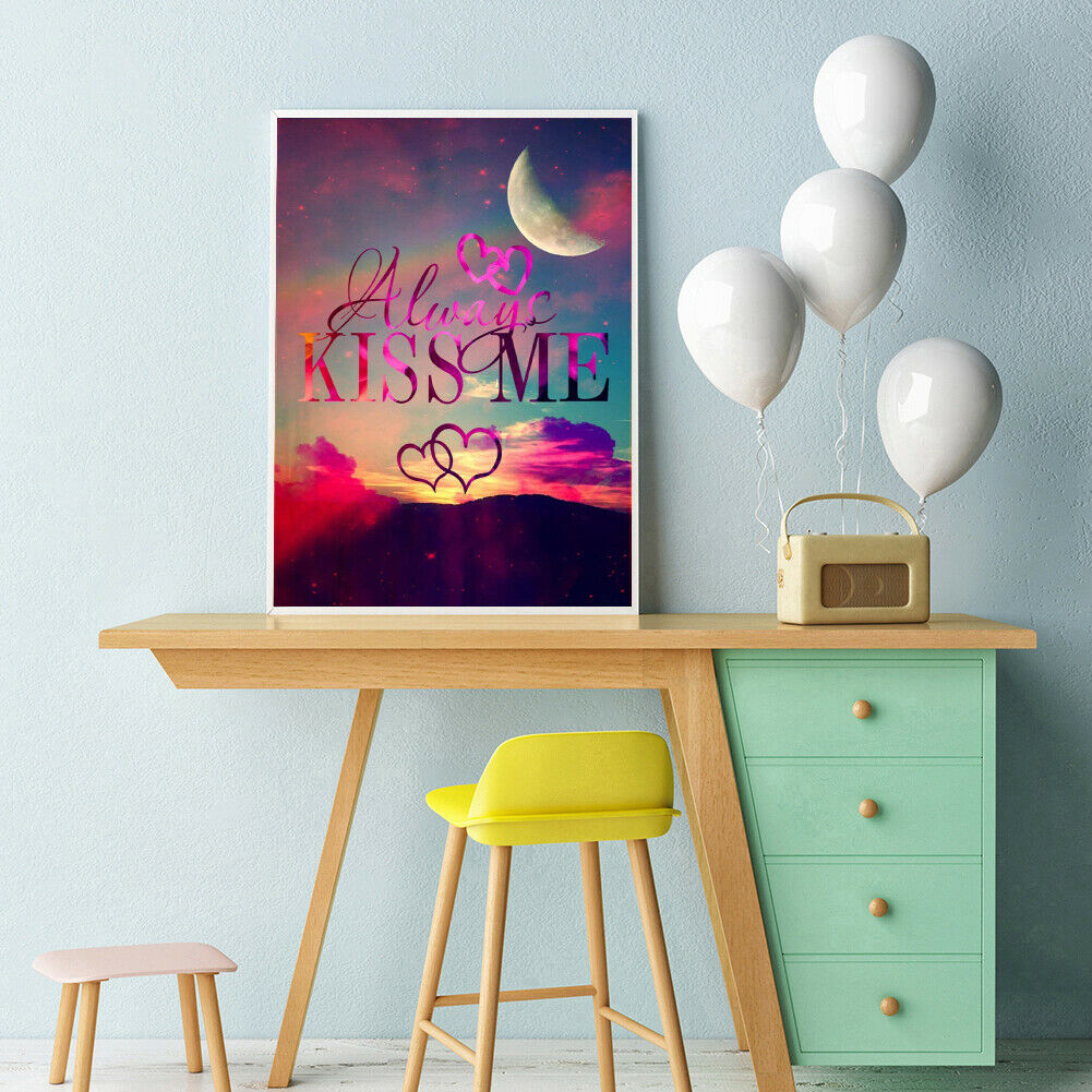 Kiss Me 5D Diamond Painting DIY Full Round Drill Embroidery Mosaic Kits @