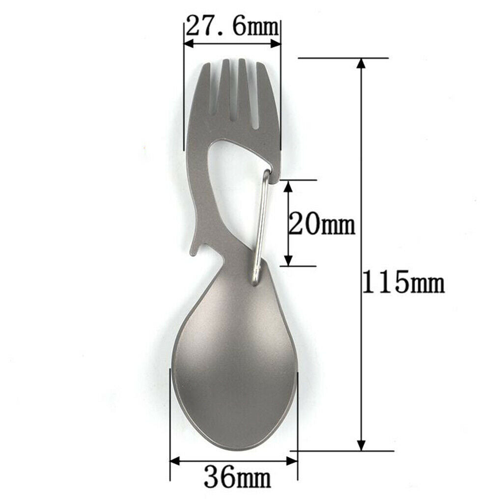 3-in-1 Multifunctional Spork Outdoor Tableware Utensil Spoon for Backpacking