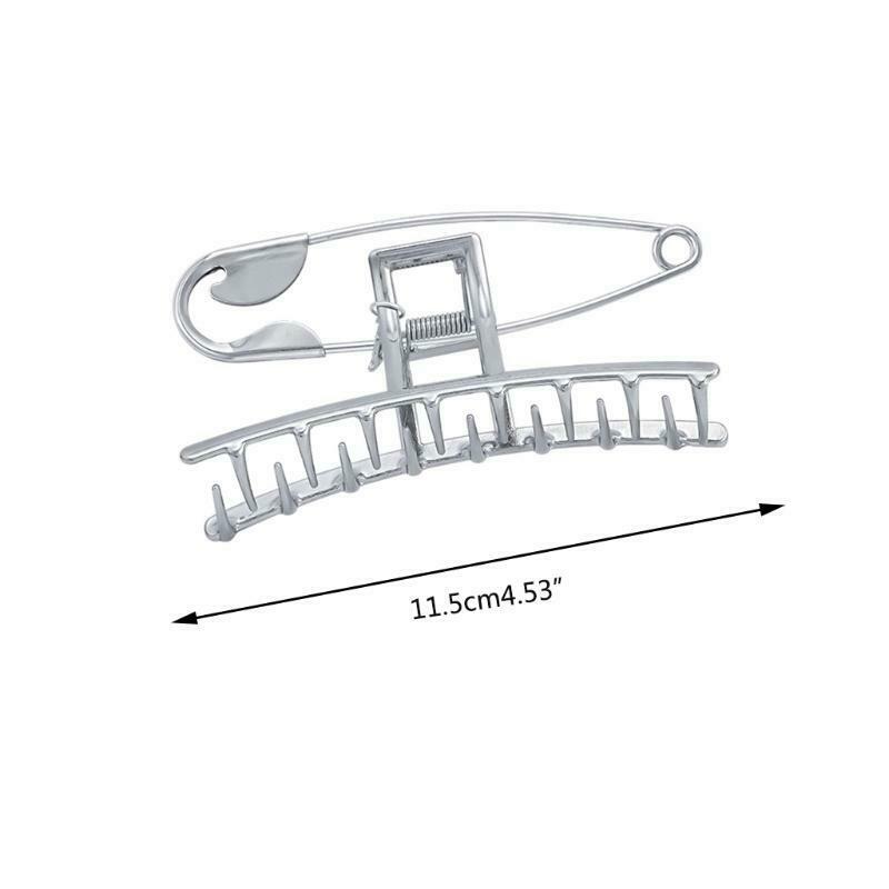 Metal Hair Claw Clips Large Pin Hairpin Alloy Jaw Clips Punk Hairstyle Barrettes