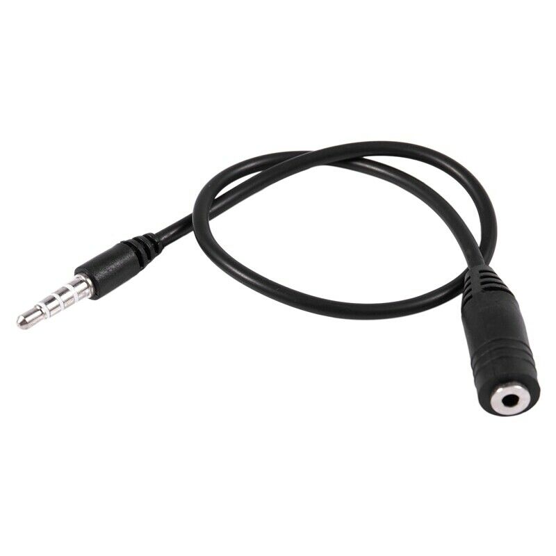 2.5 mm Female to 3.5 mm Male 3 s Jack Stereo Adapter On/Off Enabled F8V8V8