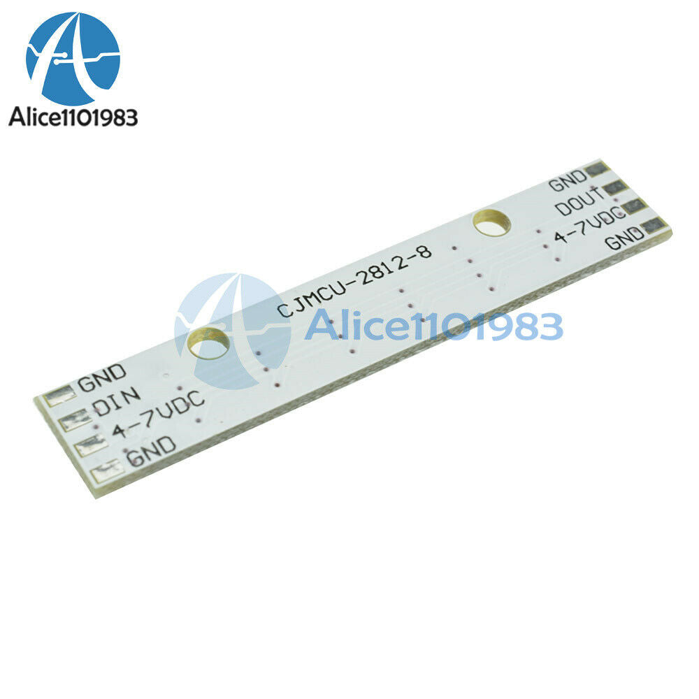 10PCS WS 2812 2811 5050 RGB LED Lamp Panel Module 5V 8-Bit Rainbow LED Precise