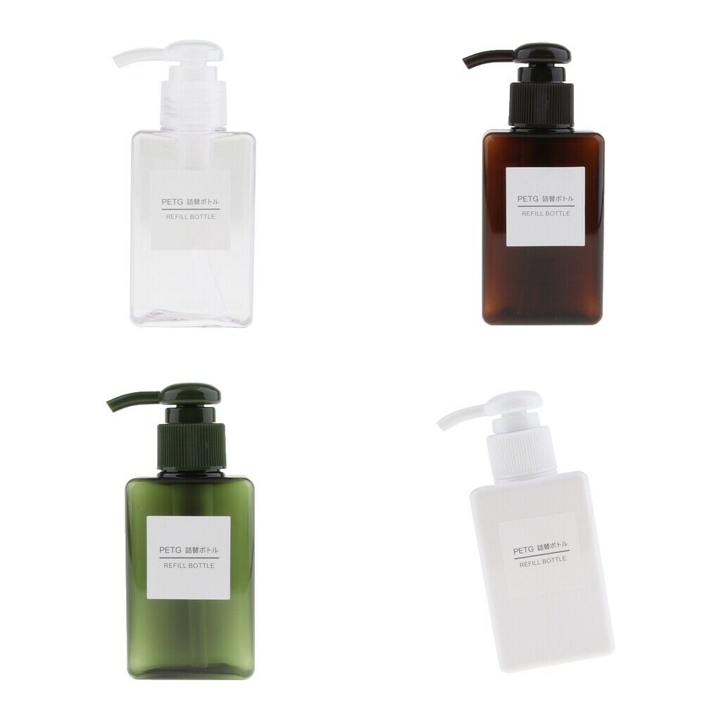 4pcs 100ml Foaming Soap Dispenser Cosmetic Liquid Containers Pump Bottle