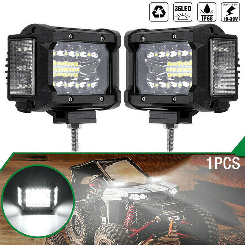 4Inch 108W LED Work Light Side Luminous Light Bar Car Offroad Driving Light W Ad