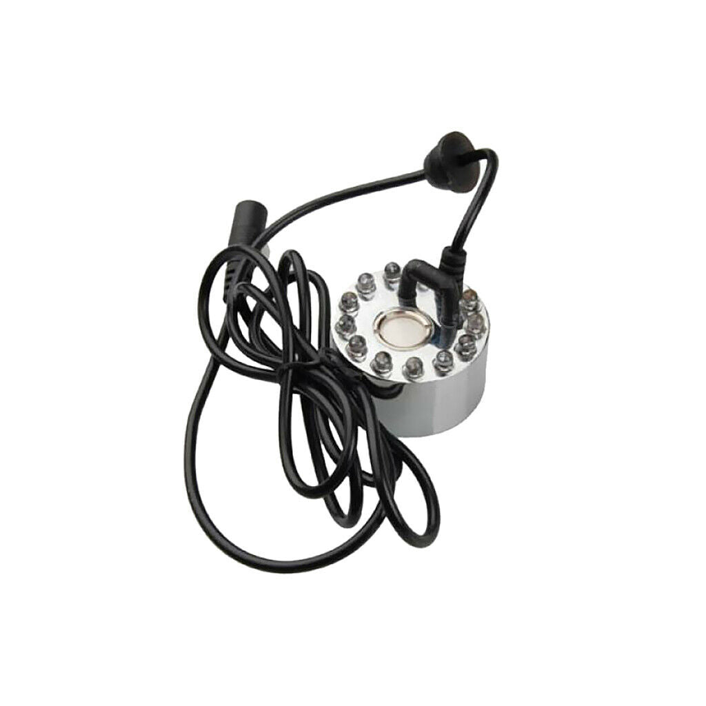 New 12 LED Lights Pond Mist Maker Machine Fogger Mister