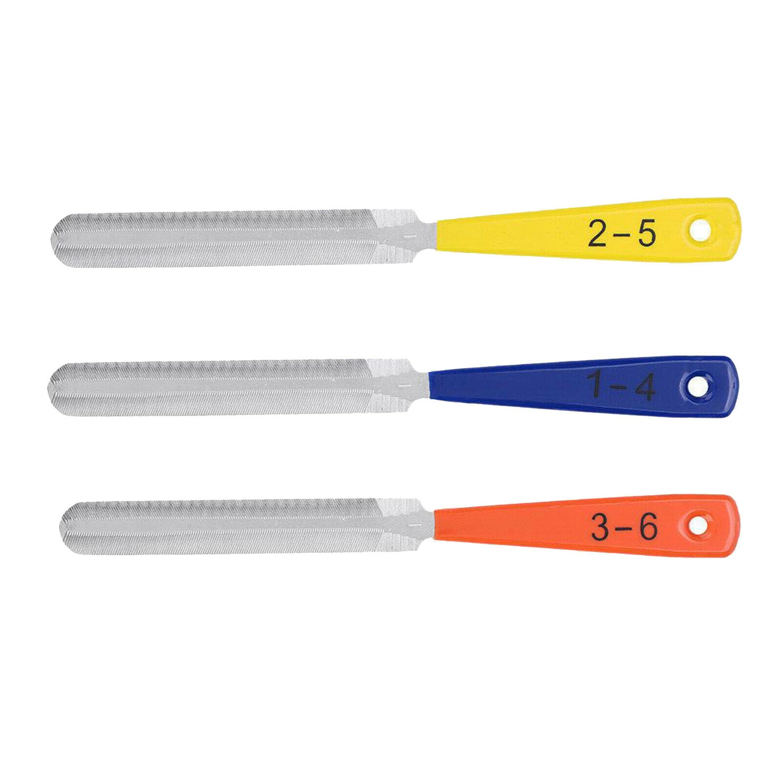 3pcs Guitar Nut File Set Double Edge Nut Slotting File for Electric Guitar Parts