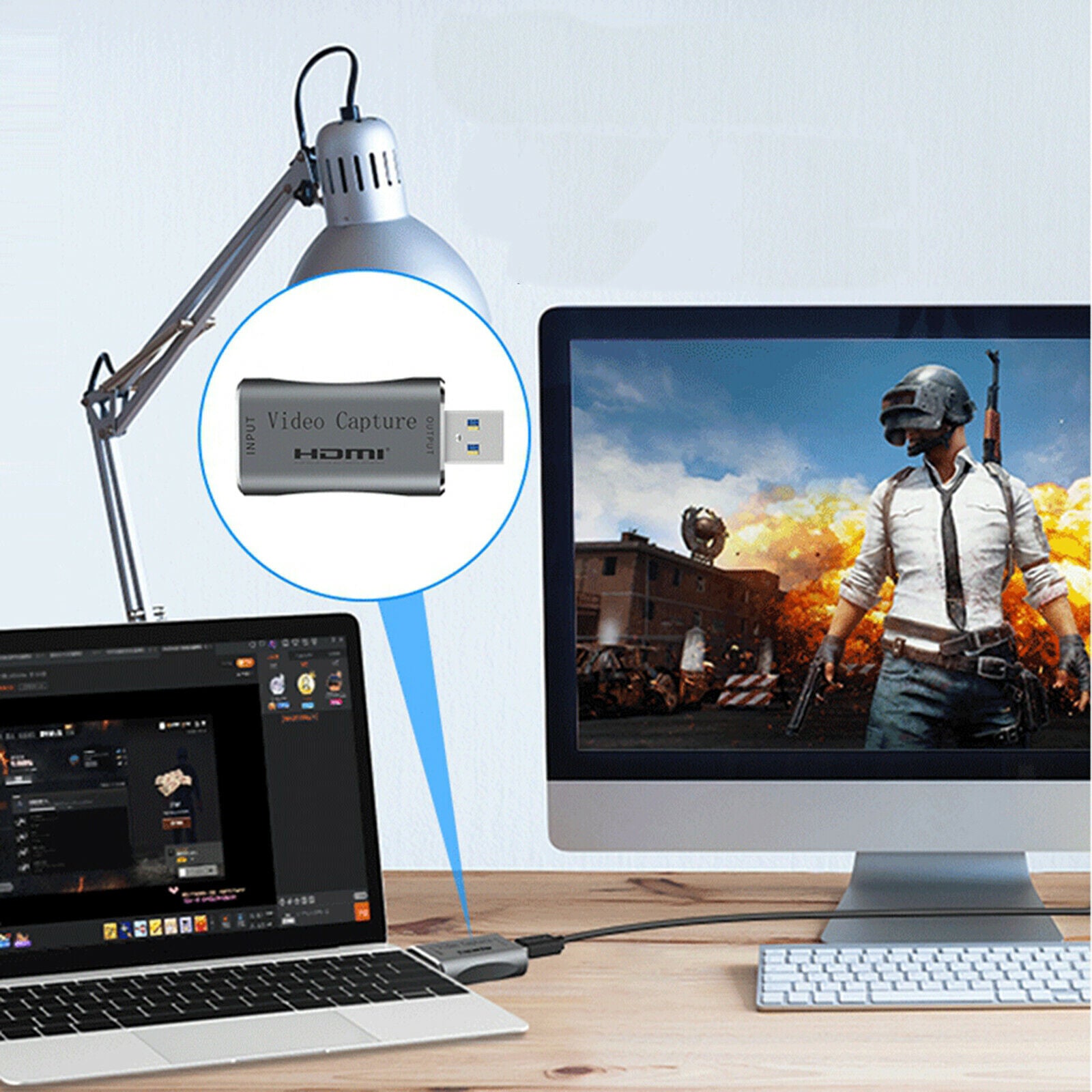 Video Capture Card HDMI to USB 1080p USB Video Recording Screen Sharing