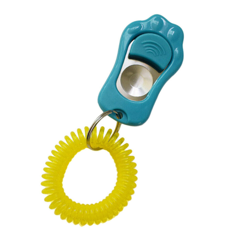 Dog Whistle Clicker Pet Training Clicker Silent Bark Control Tools Blue