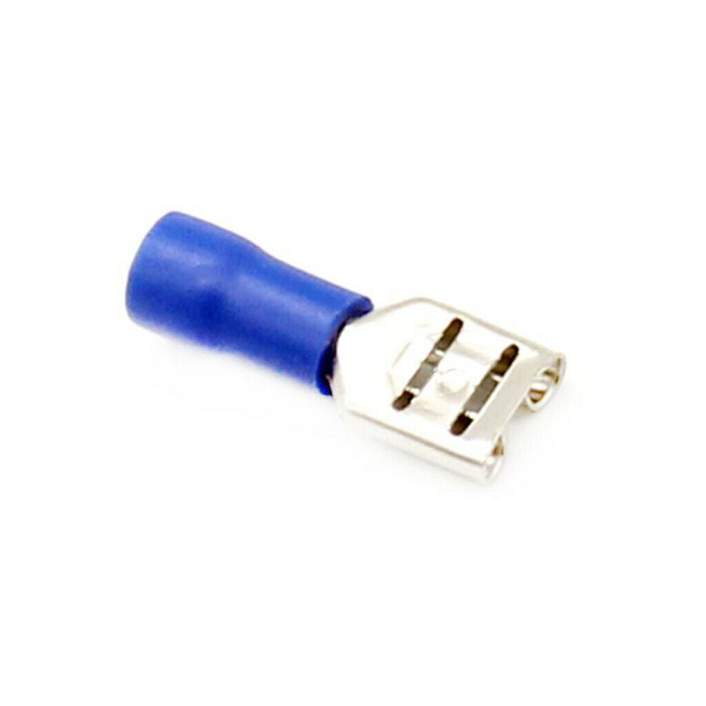 50 Pieces 6.3mm 14-16 AWG Insulated Female Spade Wire Crimp Terminal