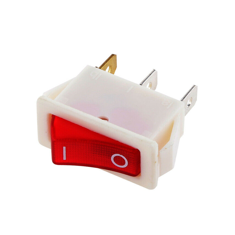 Red Light Rocker Switch AC 16A/250V 20A/125V 3-Pin Connector For Car Boat