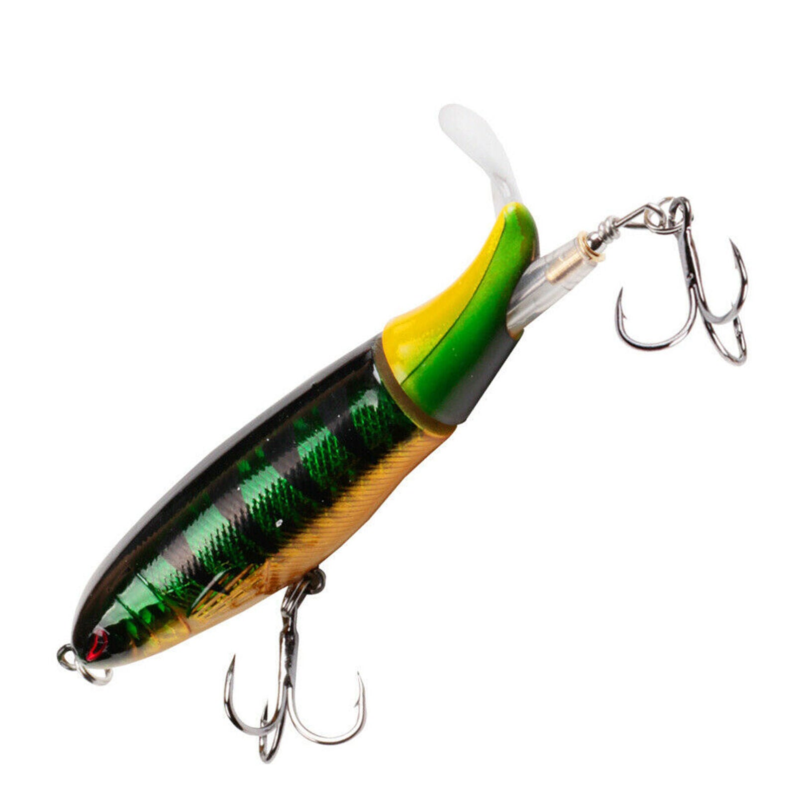 Whopper Plopper Fishing Lures Top water Floating Rotating Tail Surface Crankbait