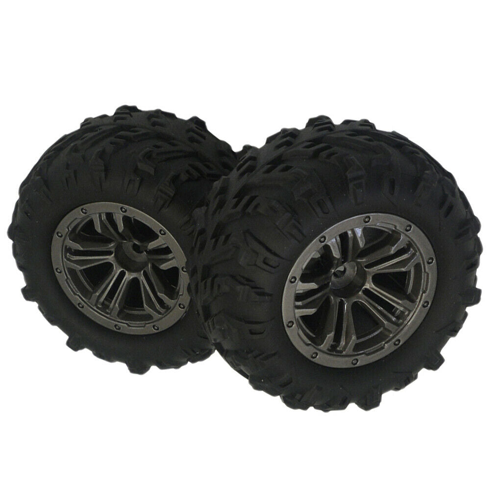 1Pair RC Car Wheel Tyres Tire for Xinlehong Q901 Q902 Vehicle Kits Black