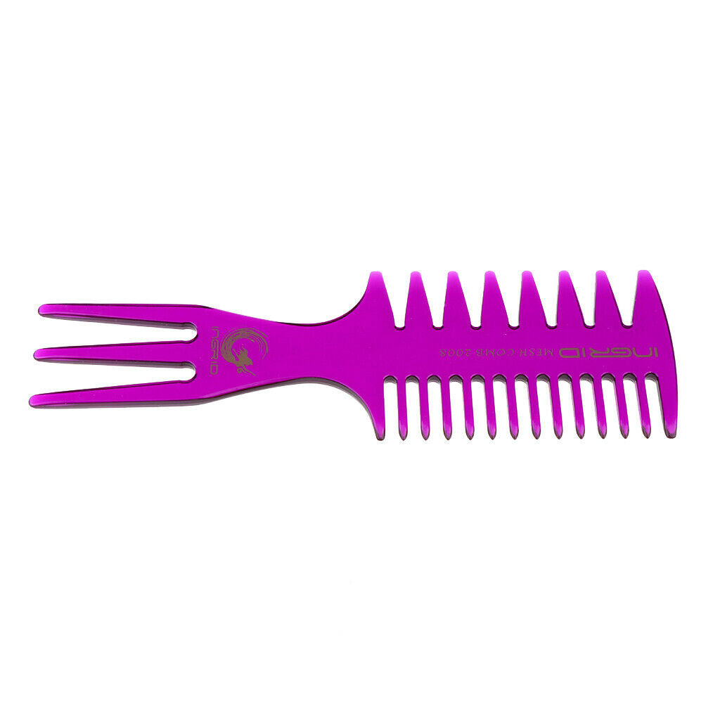 3 in 1 Anti-static Durable Hairbrush Changeful Hair Detangling Combs Purple
