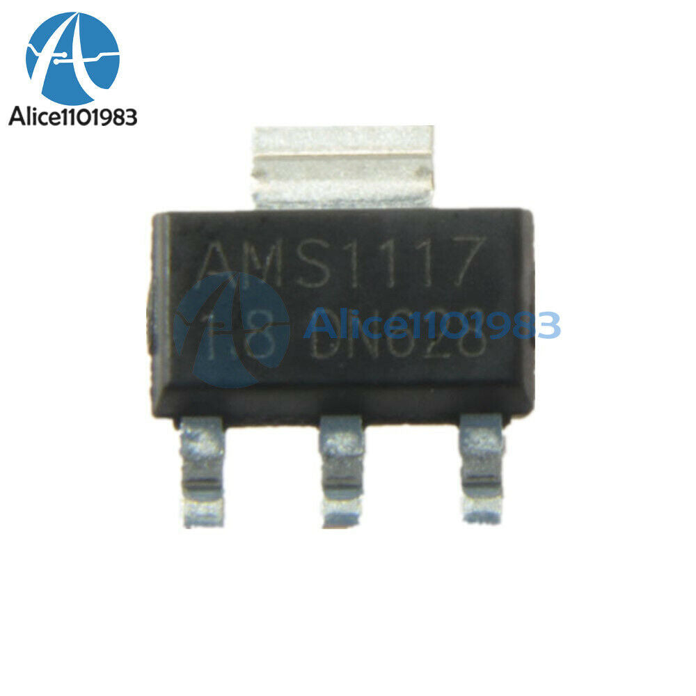 20PCS AMS1117-1.8 AMS1117 LM1117 1.8V 1A SOT-223 Voltage Regulator 1117V1.8