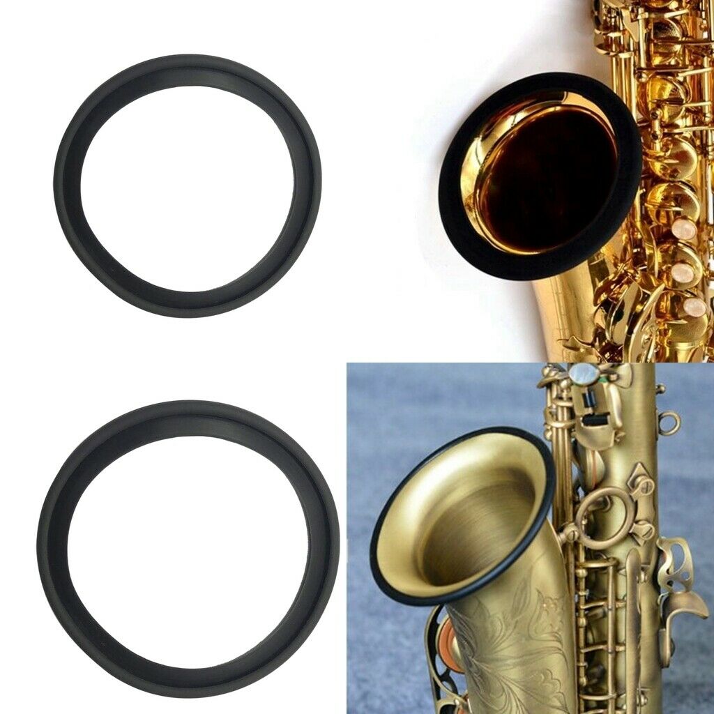 Silicone Sax Saxophone Noise Mute Ring Silencer Dampener Parts 11cm